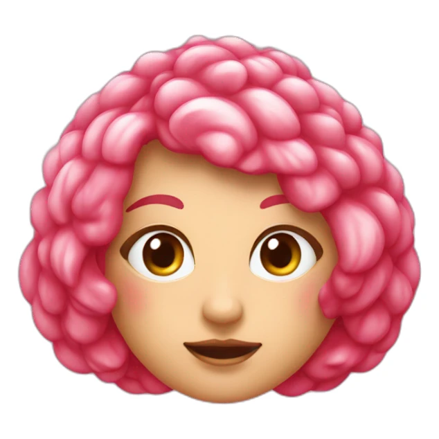 Une fraise de couleur rose sticker