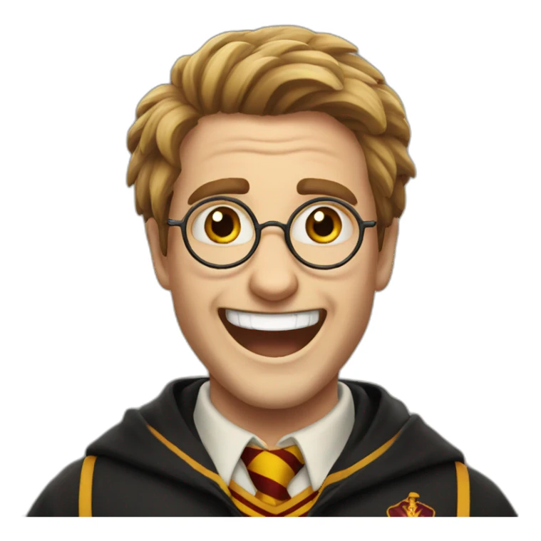 Harry Potter laught sticker