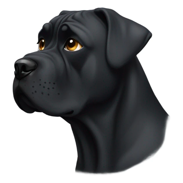  A CaneCorso with a tear in his left eye. sticker