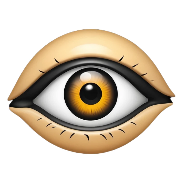 Ãbztrakt eye  with black blob  sticker