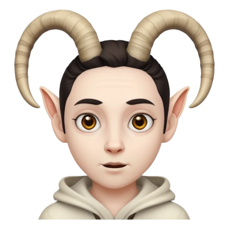 People with goat horn sticker