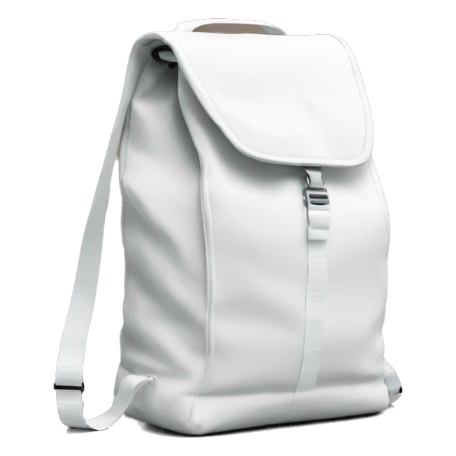 all white shoulder gym bag, white strap sticker