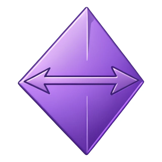 seta para direita roxa sticker