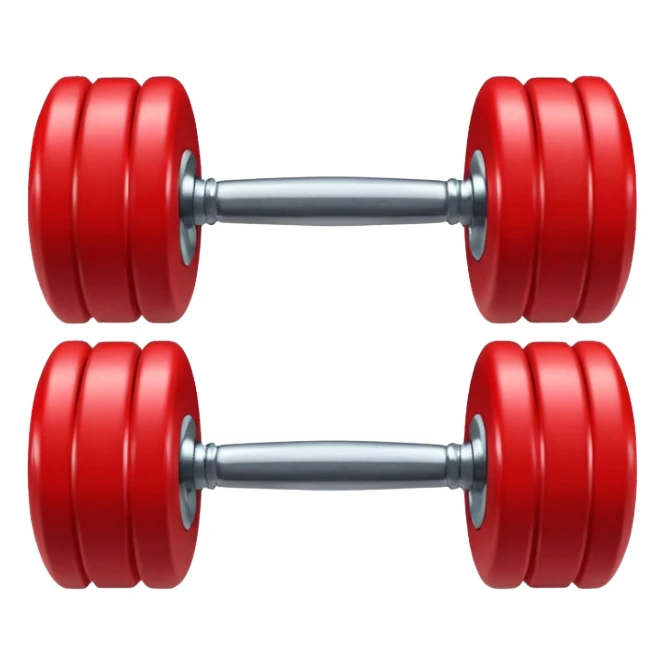 dumebell apple emoji vibe sticker