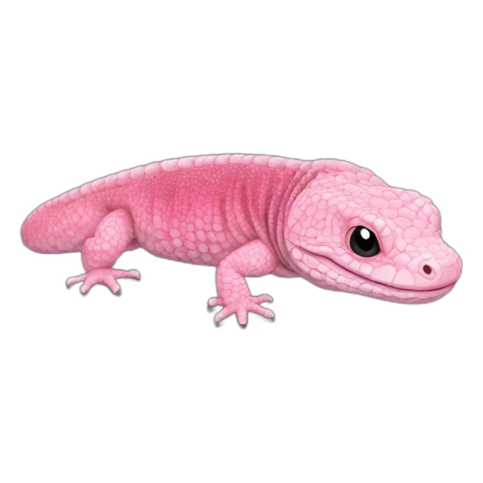 tegu lizard pink sticker