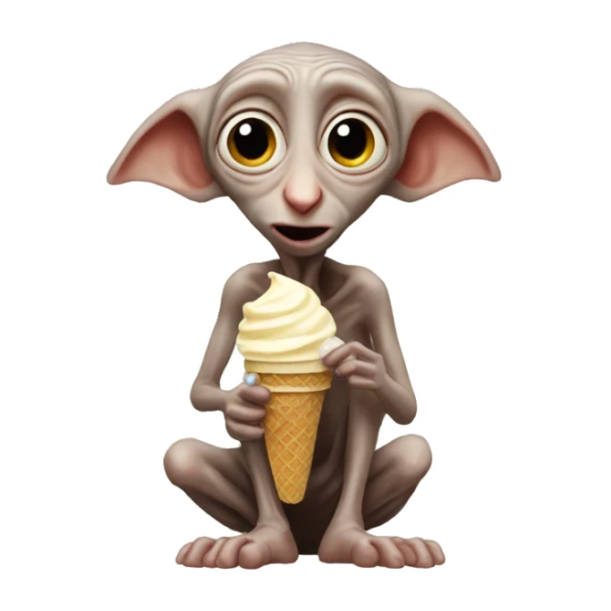 dobby eating ice cream sticker