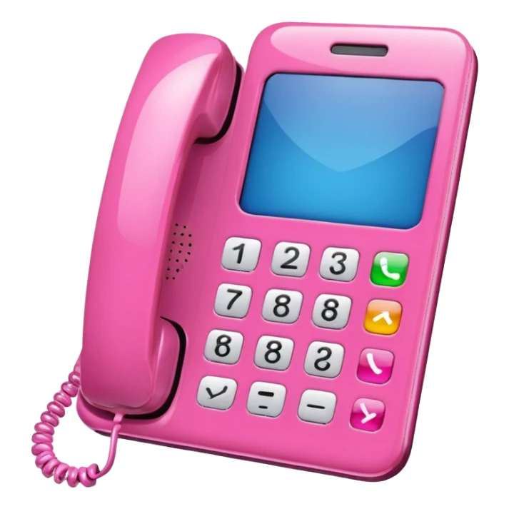 Pink phone contacts
 sticker
