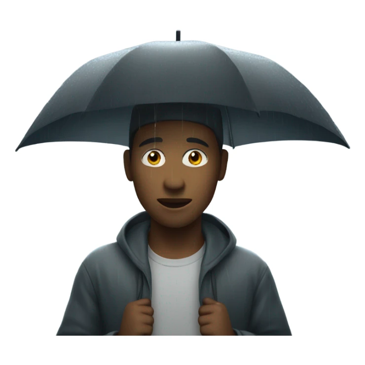a person under the rain sticker