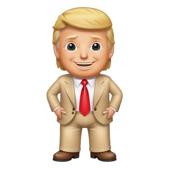 Trump peeing his pants  sticker