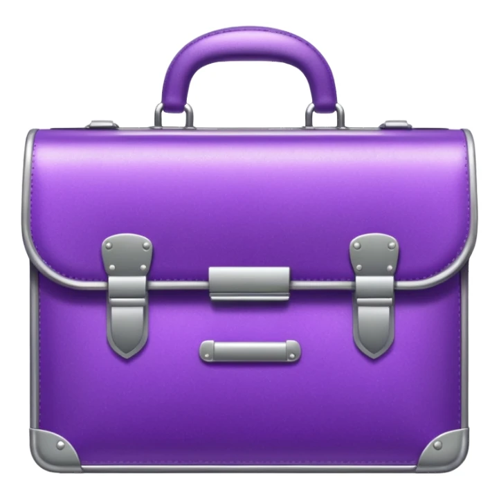 glitter purple briefcase sticker