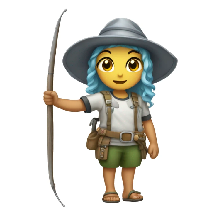 Pesca Hera arte sticker