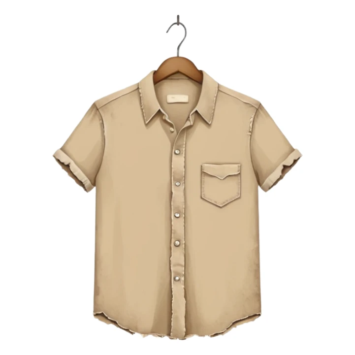 vintage Torn shirt without pocket sticker