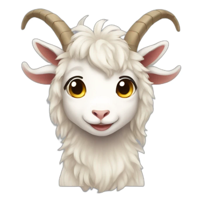 Anime Goat chibi sticker