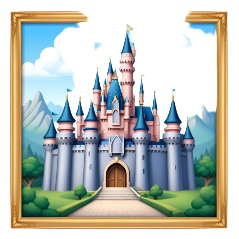 Disney castle sticker
