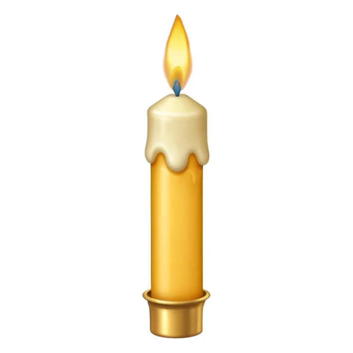 Letter € birthday candle  sticker