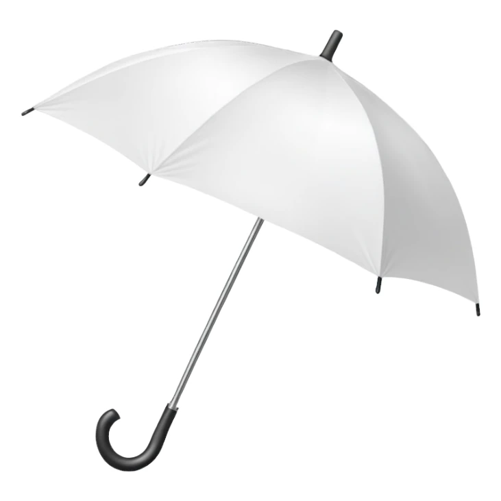 white umbrella sticker