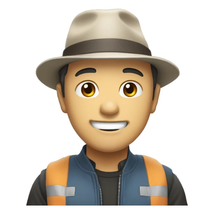 캡모자를 쓴 모니터에 눈을 달아줘 sticker