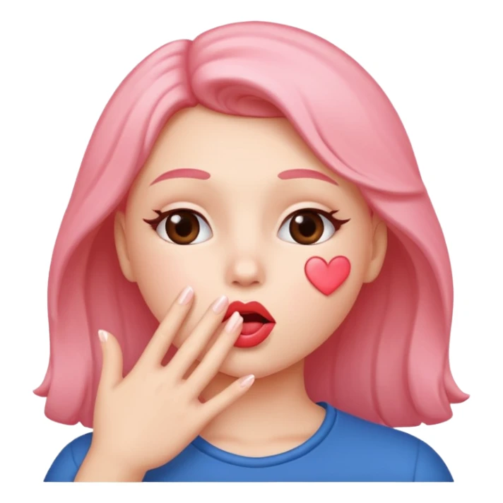 Blow kiss  sticker