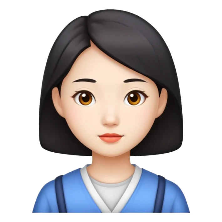 Chinese student girl sticker