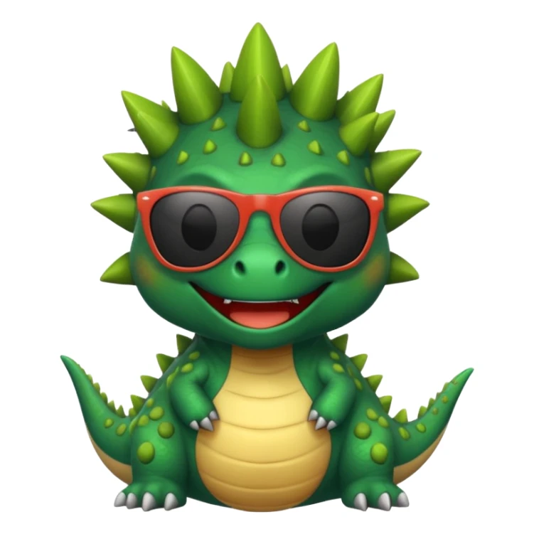 Dinosaur with sunglasses sticker