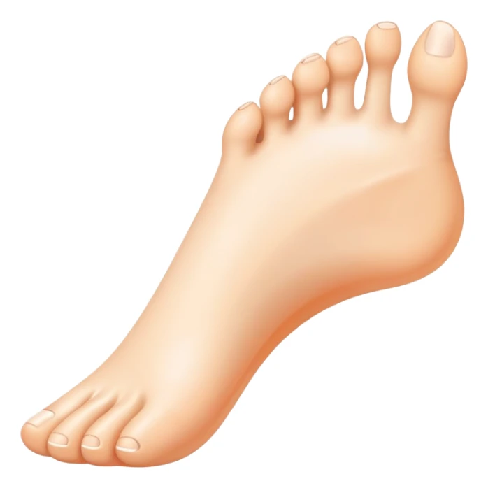 3 toed foot sticker