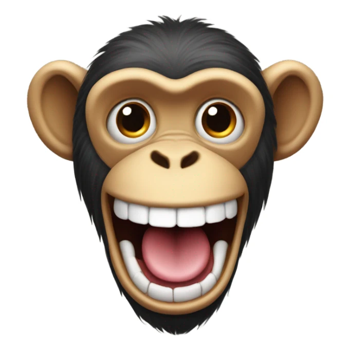 monkey long tongue sticker