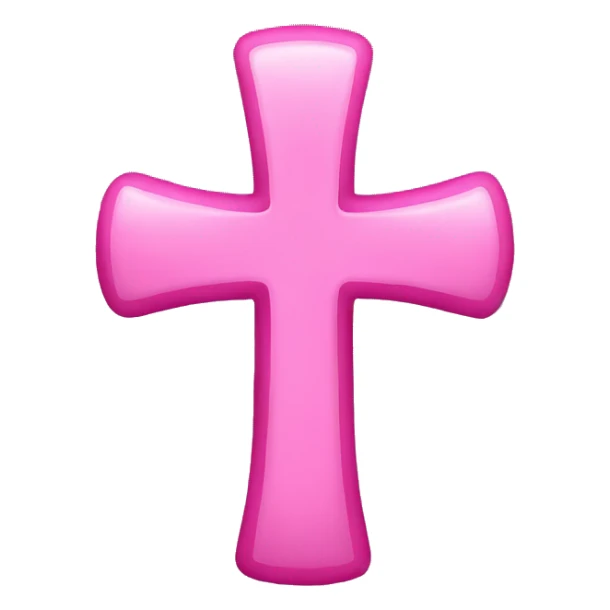 Pink cross sticker