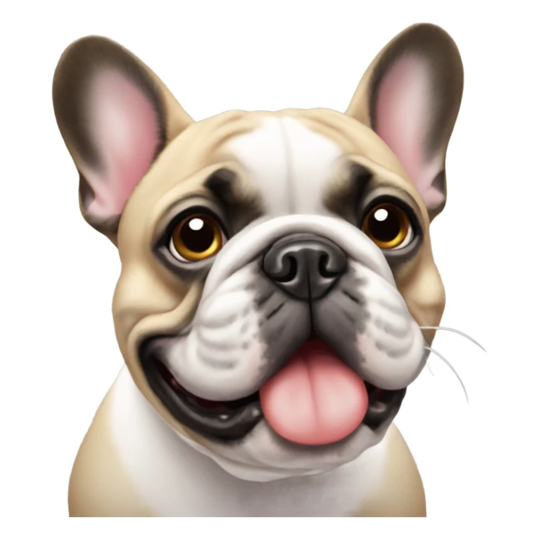 French bulldog looking at viewer sticker