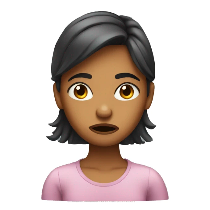 Girl annoyed  sticker