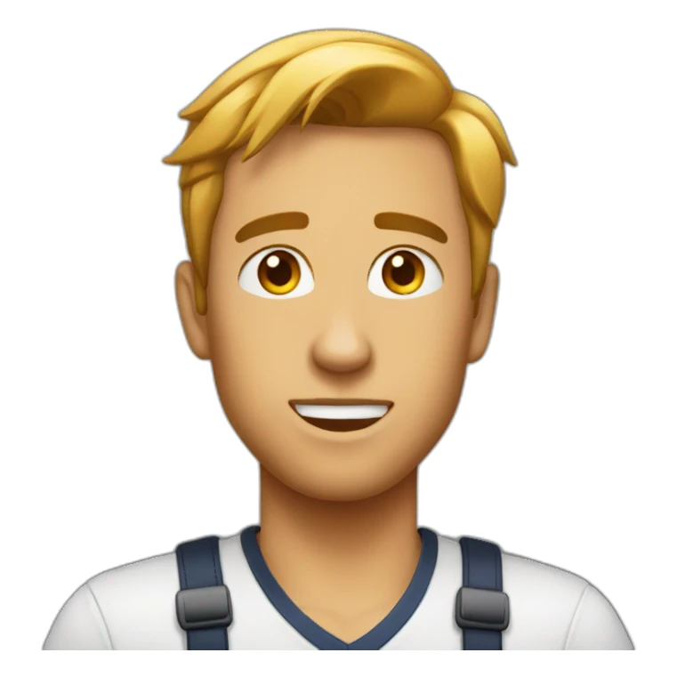 Emoji avec les joues rouges sticker