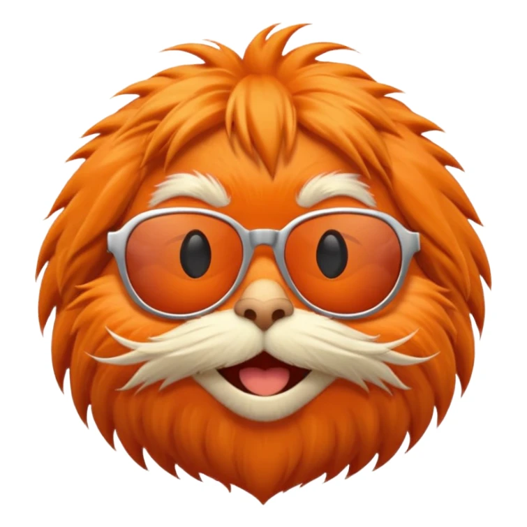 Lorax wearing sunglasses sticker