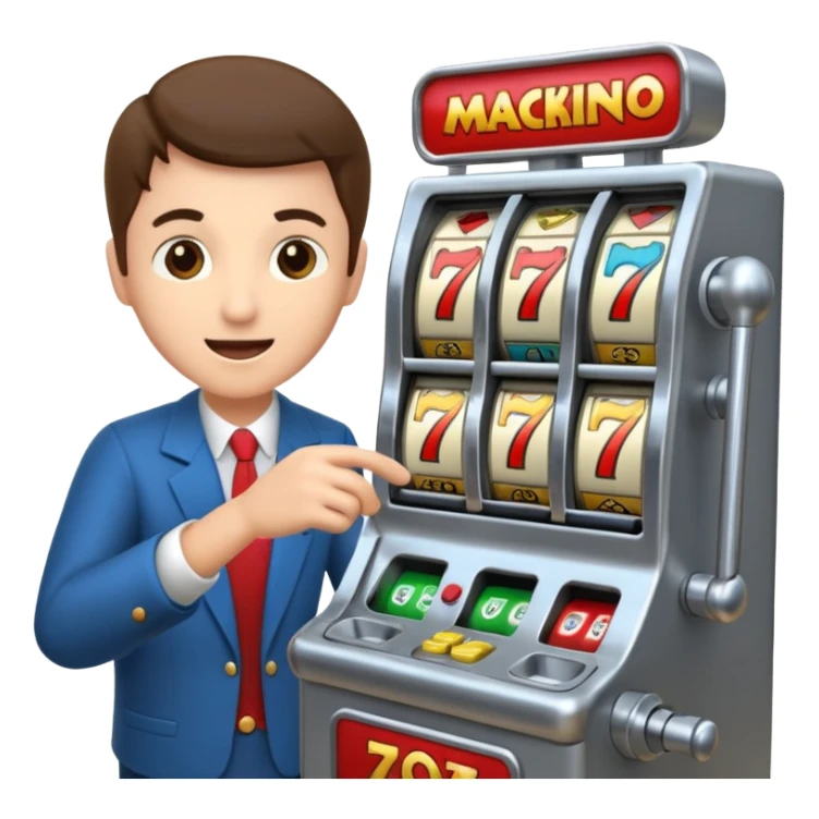 Playing slot machines sticker