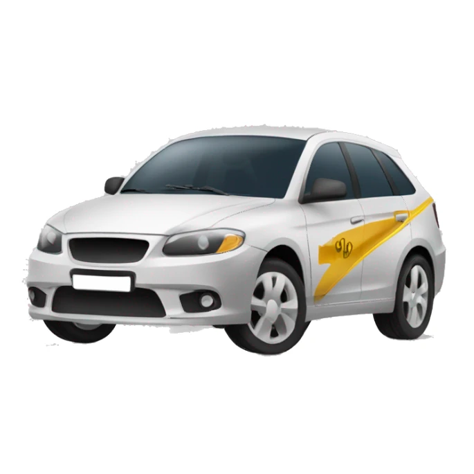 Car breaking with the quote “quem freia perde” sticker