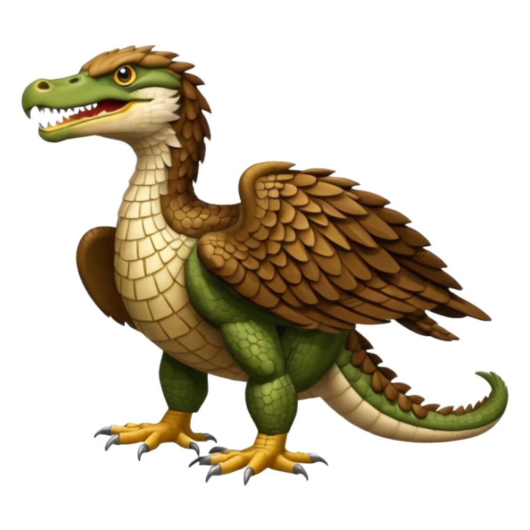 Crocodile-Eagle-hybrid, full body sticker