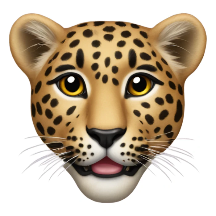 Leopard heart sticker