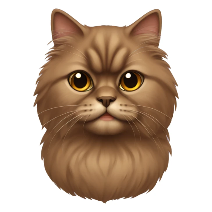 Brown Persian cat  sticker