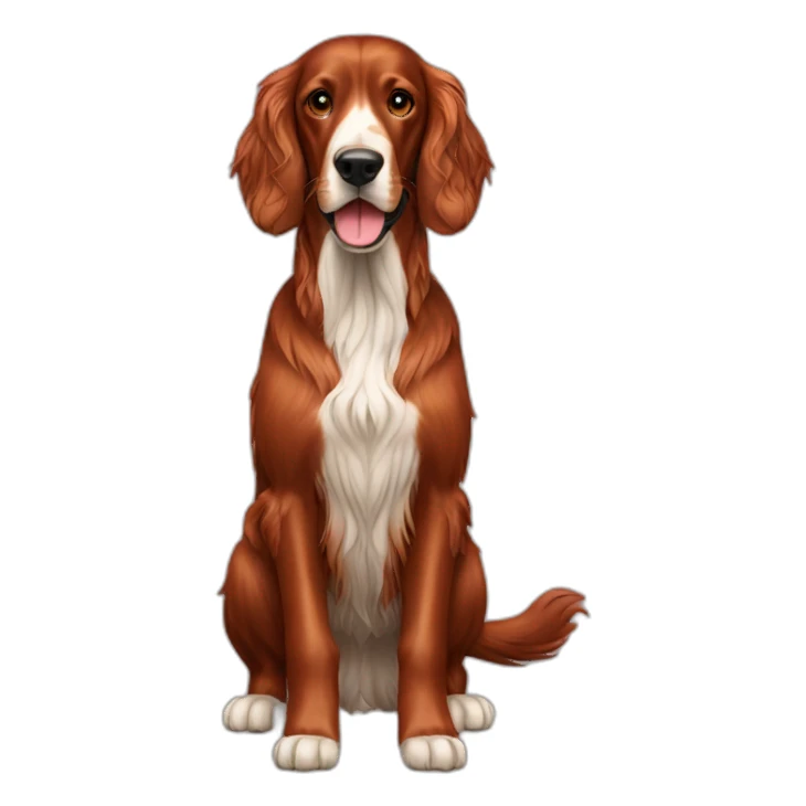 Dog irish setter full body sticker