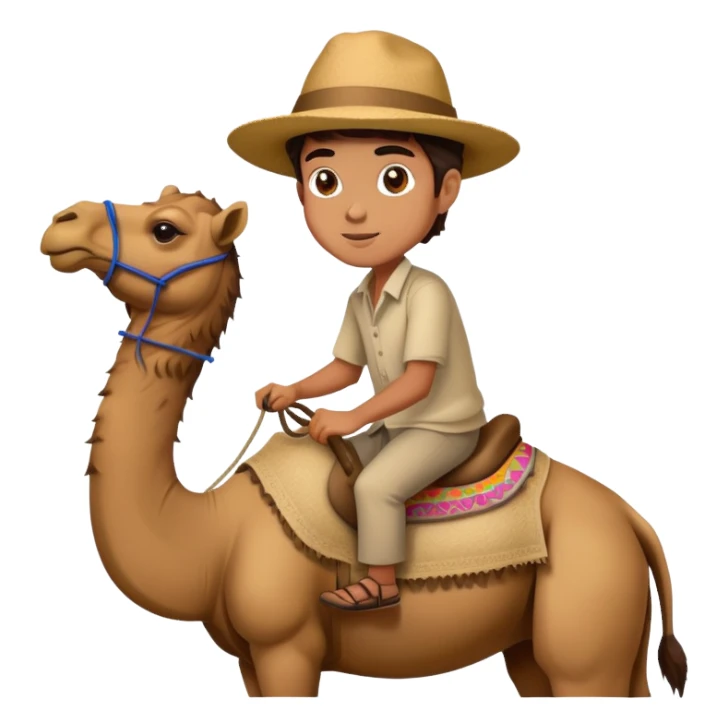 Me riding a camel sticker