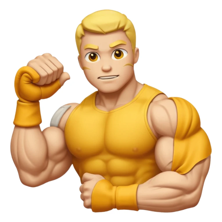 yellow biceps emoji sticker