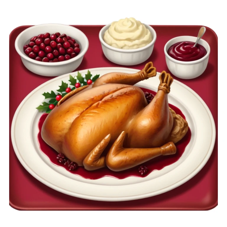 festive dinner plate sticker