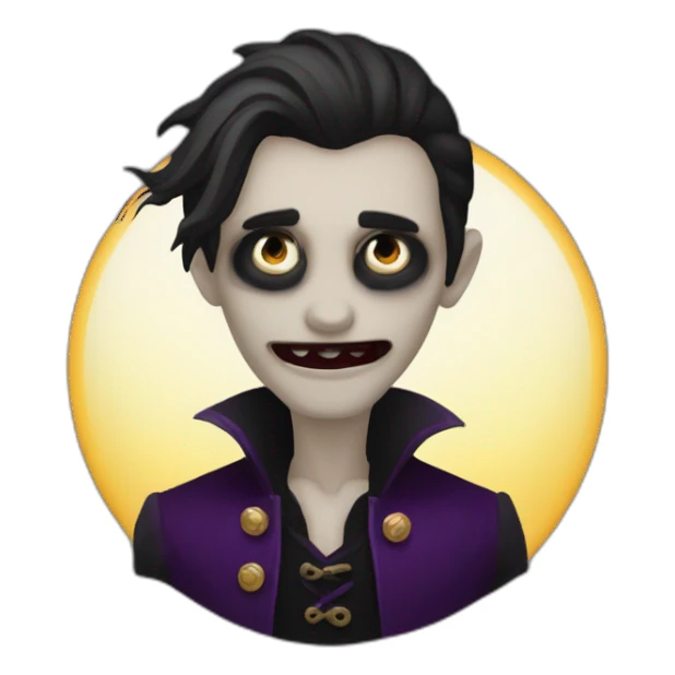 un vampir cu chelie sticker