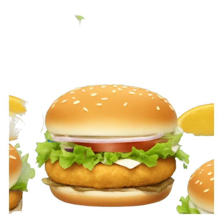 Fish Burger sticker
