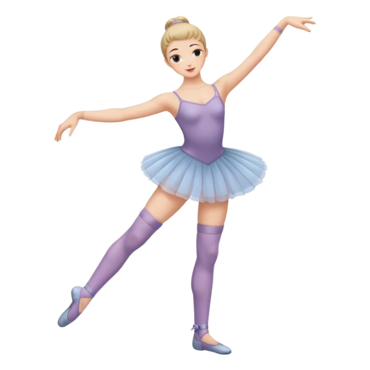 Ballet dancer in over the knee socks sticker