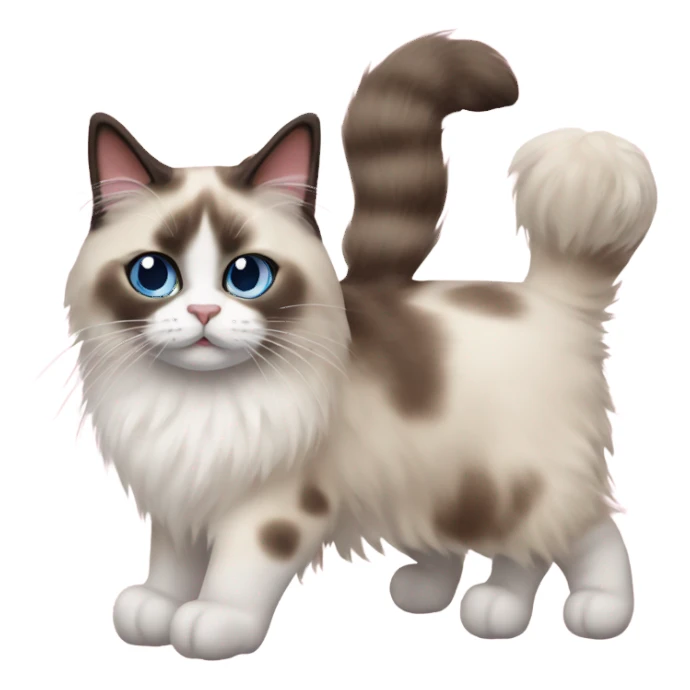 Two Ragdoll cats sticker