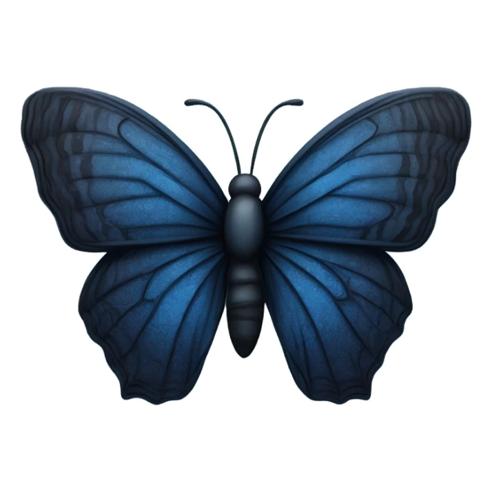 dark azure butterfly sticker