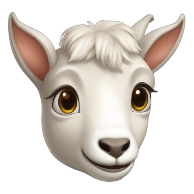 Cute goat sticker