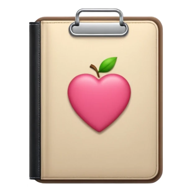  Розовый блокнот с черной ручкой  sticker