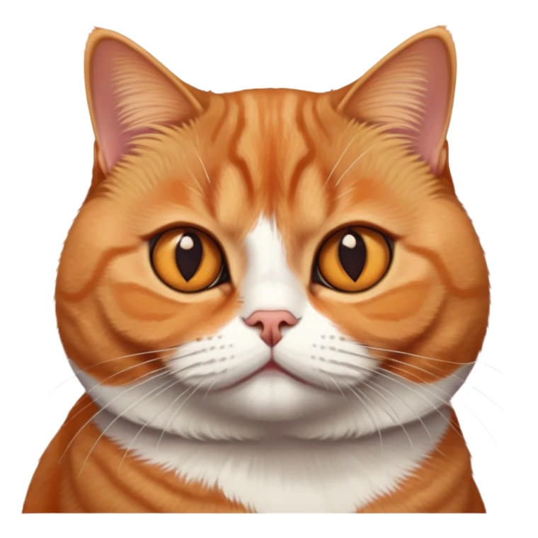 Ginger British Shorthair Cat sticker