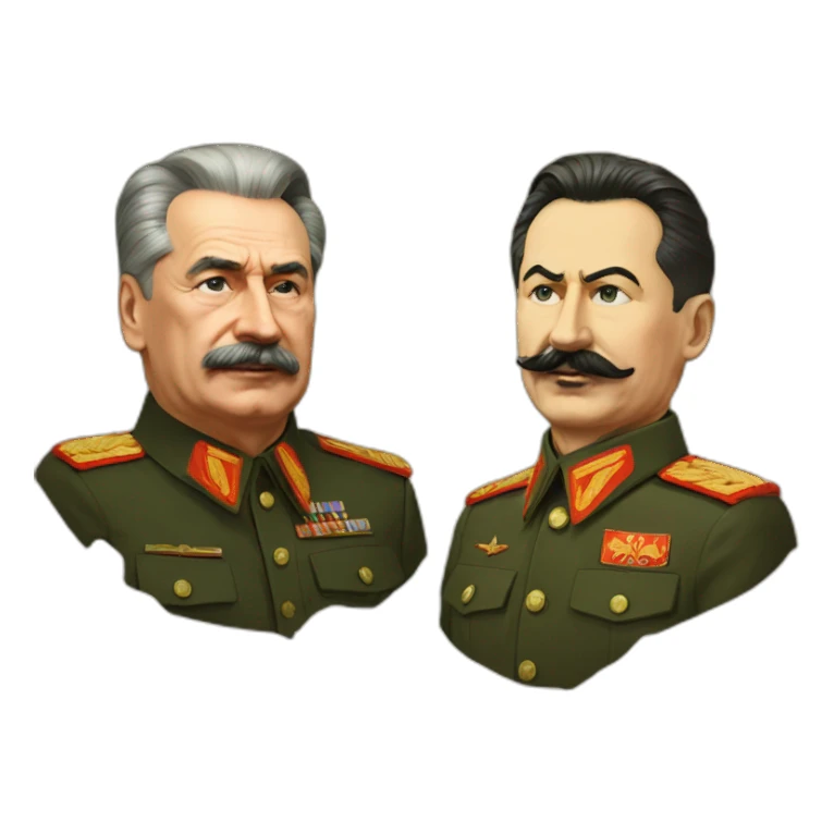 stalin with putin sticker