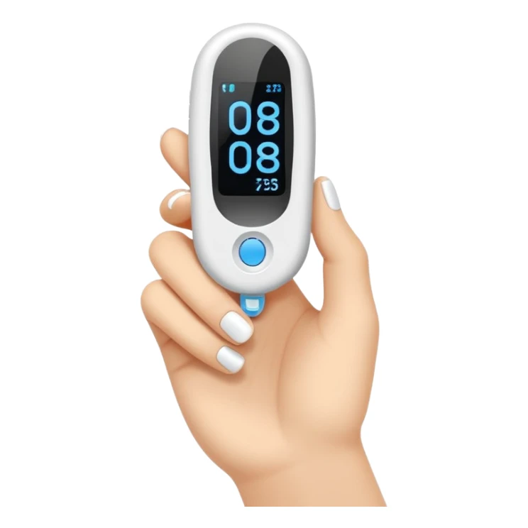 diabetes finger tester sticker